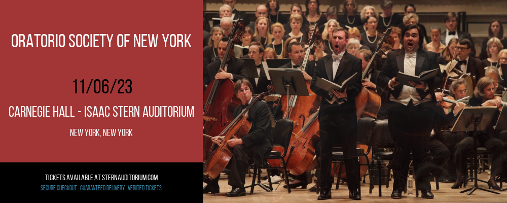 Oratorio Society Of New York at 