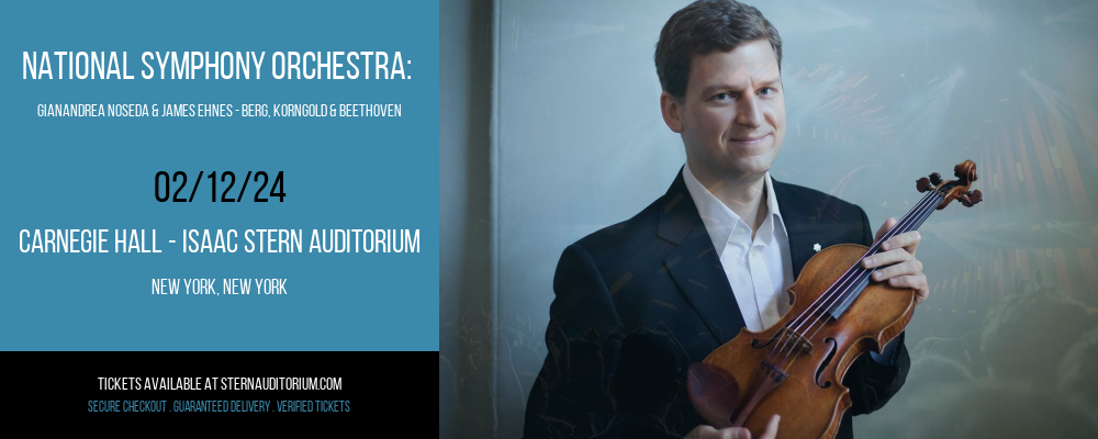 National Symphony Orchestra at Carnegie Hall - Isaac Stern Auditorium
