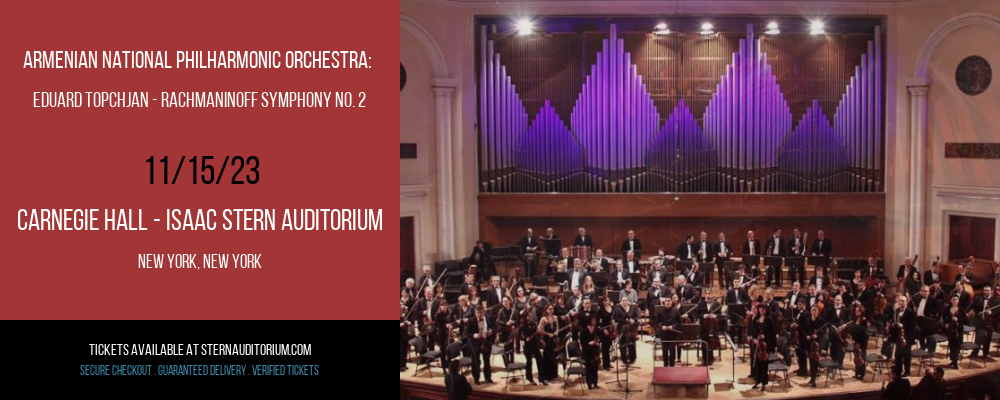 Armenian National Philharmonic Orchestra at 