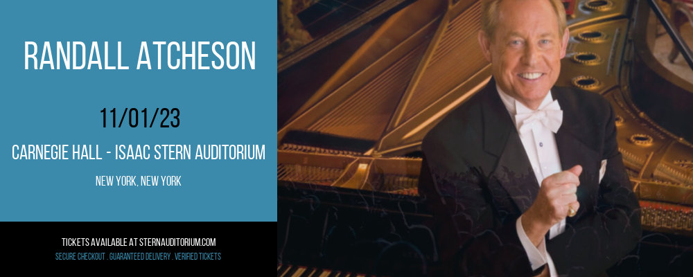 Randall Atcheson at Carnegie Hall - Isaac Stern Auditorium