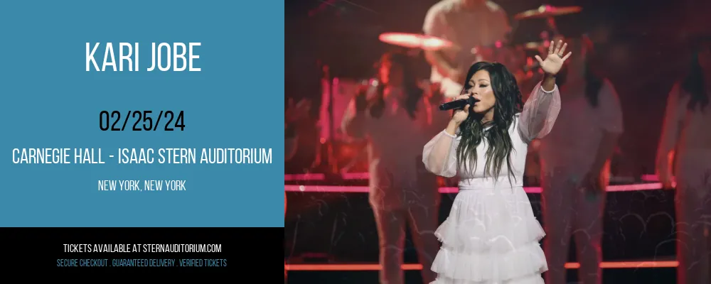 Kari Jobe at Carnegie Hall - Isaac Stern Auditorium