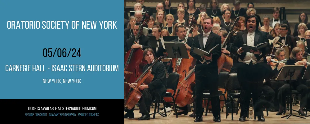 Oratorio Society Of New York at 