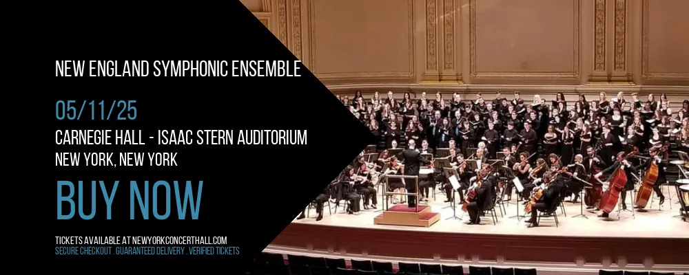 New England Symphonic Ensemble at Carnegie Hall - Isaac Stern Auditorium