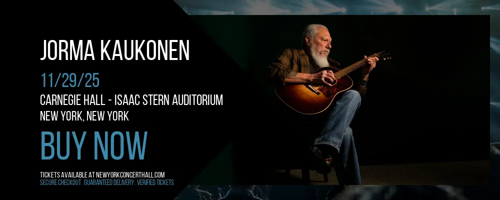 Jorma Kaukonen at Carnegie Hall - Isaac Stern Auditorium