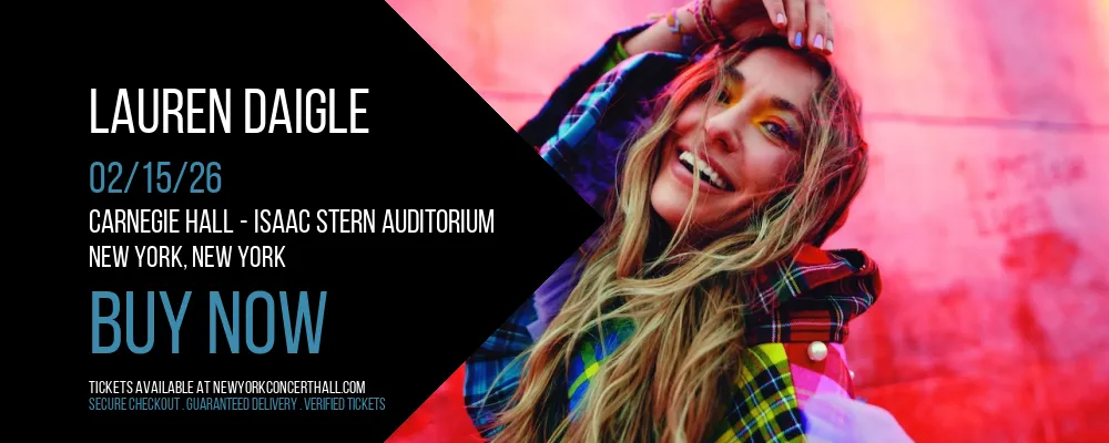 Lauren Daigle at Carnegie Hall - Isaac Stern Auditorium