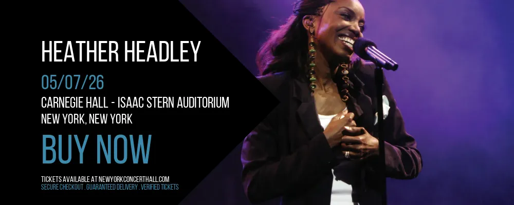 Heather Headley at Carnegie Hall - Isaac Stern Auditorium