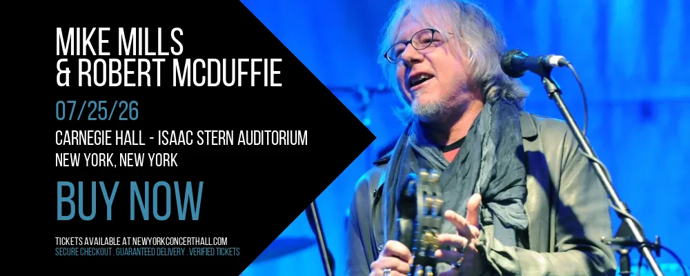 Mike Mills & Robert McDuffie at Carnegie Hall - Isaac Stern Auditorium