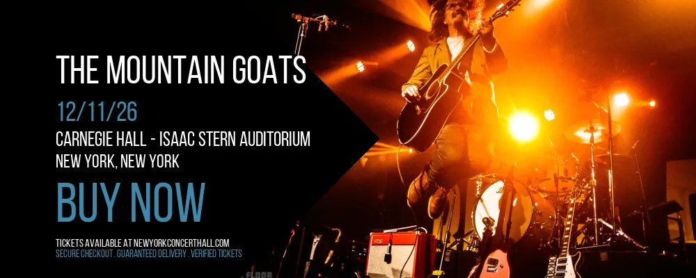The Mountain Goats at Carnegie Hall - Isaac Stern Auditorium