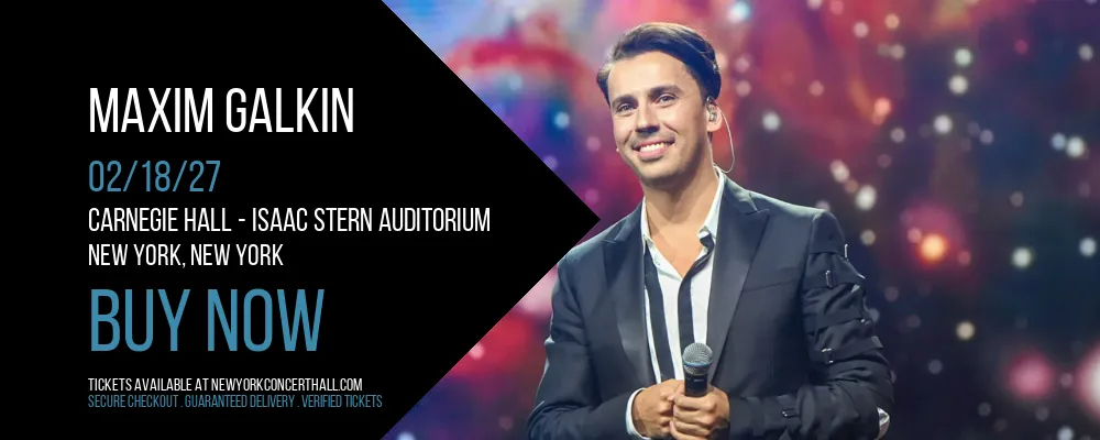 Maxim Galkin at Carnegie Hall - Isaac Stern Auditorium